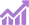 Icon of histogram with line going from bottom left to top right showing an increase