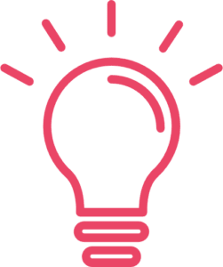 Icon of lightbulb with light flickering to demonstrate Michel Paquet, founder of Aetonix had an idea to help those with complex care needs